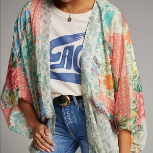 Floral Kimono One Size Anthropologie